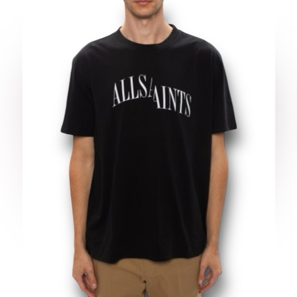 All Saints Black Dropout Men's T-Shirt